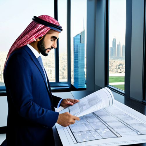 Home 9 **
A professional Arab architect, fully clothed in modest, modern office attire, reviewing blueprints in a bright, contemporary office space with large windows overlooking a bustling city. Safe for work, appropriate content, perfect anatomy, natural proportions, professional.
**