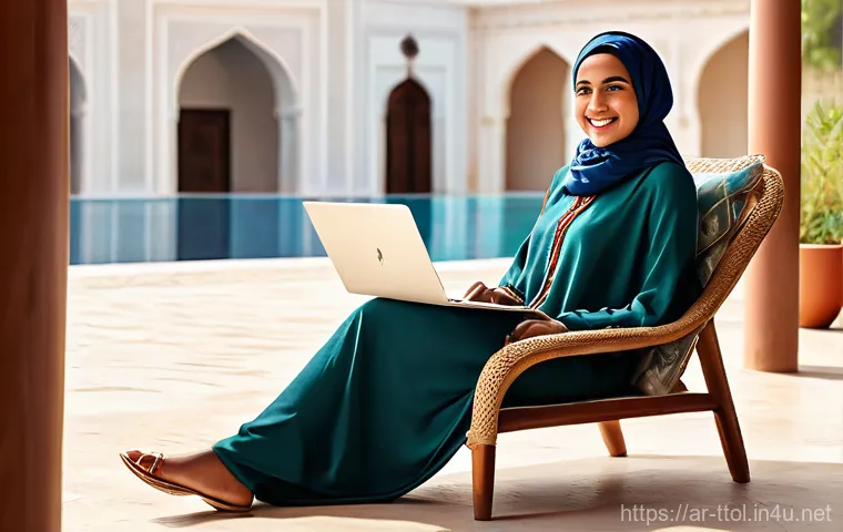 똘똘이의 드라마틱한 에피소드 - **Prompt:** A young Arab professional, dressed in smart-casual, modest attire (such as a long-sleeve...